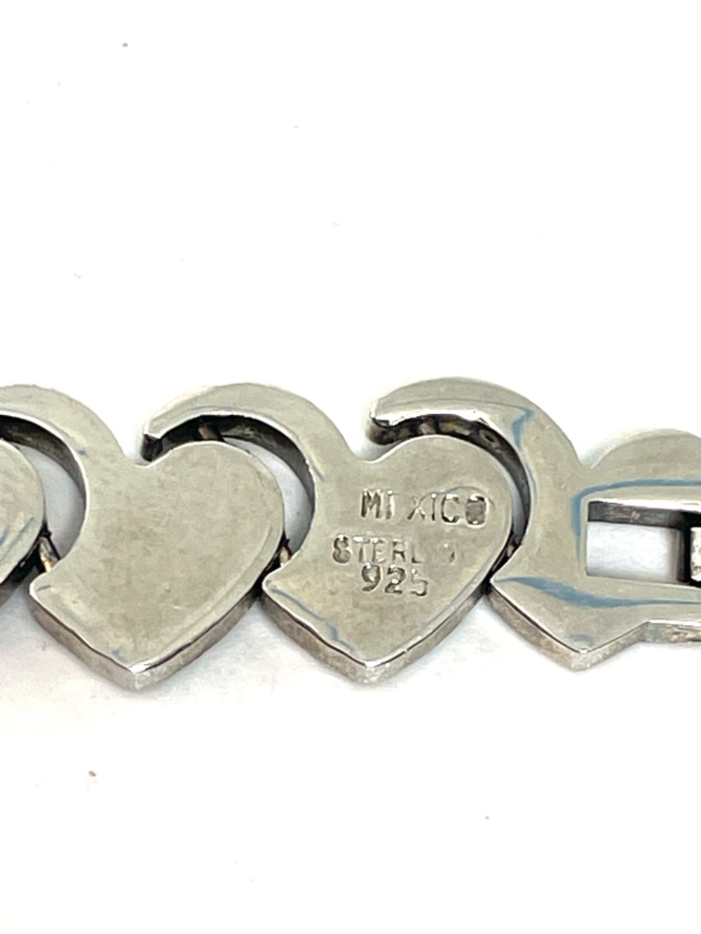 Sterling Mexican Heart Bracelet - Picture 3 of 5